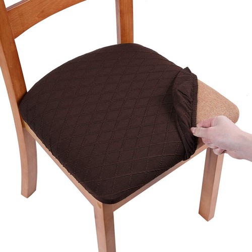 Schutzhülle Stuhlbezug Jacquard verdickt einfarbig elastisch Haushalt - Bild 19 von 25