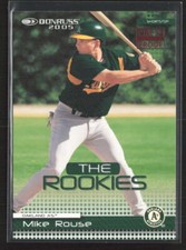 2005 Donruss #27 Mike Rouse The Rookies Press Proofs Red #/200 Athletics (JT)