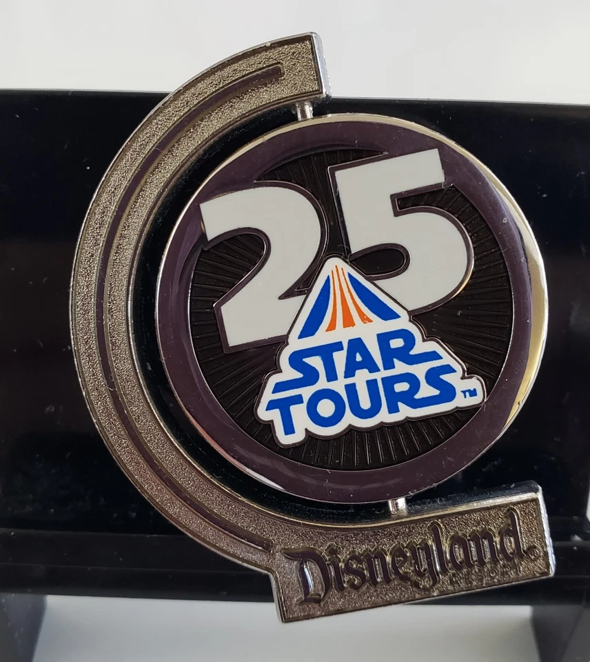 PIN GIRATORIO ATRACCIÓN STAR TOURS 25 ANIVERSARIO DISNEY DLR - ENVÍO GRATUITO Foto 3 de 4