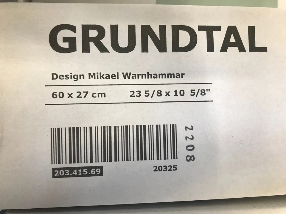 GRUNDTAL Kitchen Home Wall Shelf Rack Holder, Stainless Steel, Multi Use 60cm - Image 3 of 4