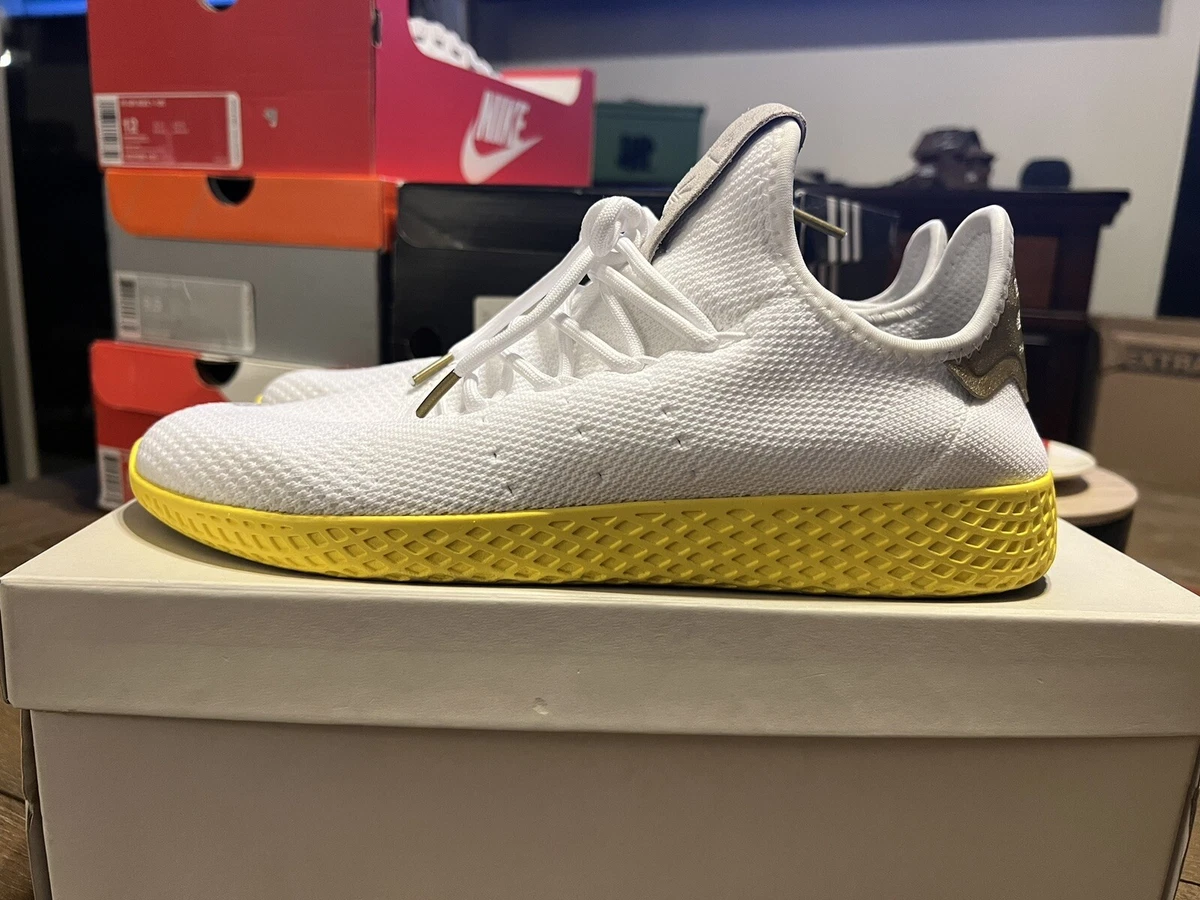 Adidas PW Tennis HU BY2674 - Size 5 - White/Yellow - Pharrell Williams 