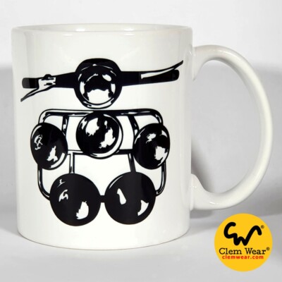 ROLLER LIGHTS Becheruntersetzer Roller Modernist Fahrrad Väter Kaffee Tee Geschenk Papa