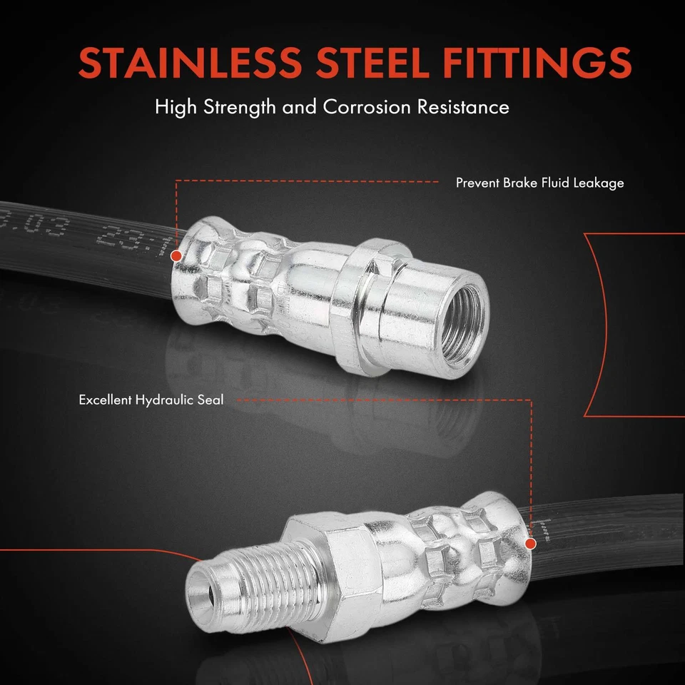 2x Manguera hidráulica de freno delantera derecha y derecha para BMW 318i 318is 318ti 320i 323i 328i Z3 Foto 4 de 4