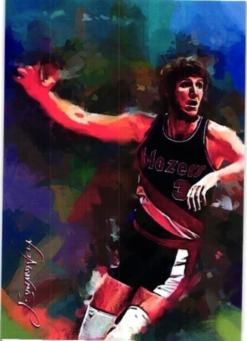 Tarjeta coleccionable, Bill Walton, Portland Trail Blazers, artista Vela firmado, 14/50 #7 Foto 3 de 4