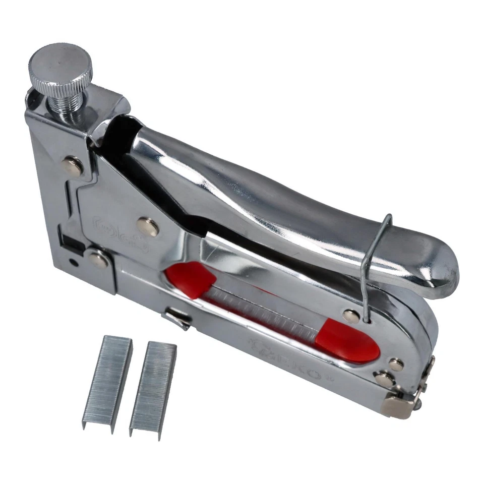 Handtacker Tackerpistole 4-14mm Heftklammernpistole Tackerklammern Profiwerkzeug - Bild 2 von 4