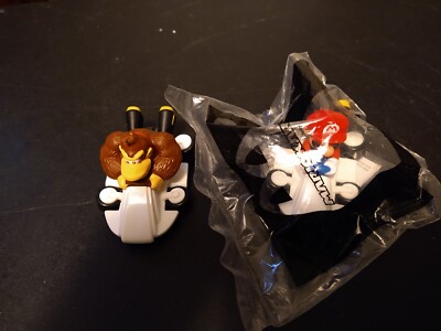 2022 McDONALD'S Mario Kart Nintendo Happy Meal Toy #1 Mario & #7 Donkey Kong
