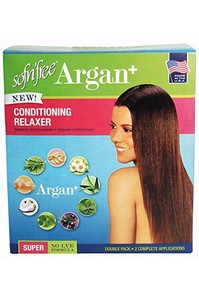 Sofn Free Hair Care Argan No Lye Cond Relaxer Double Pack Super