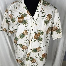 Hawaii Hangover Hawaiian Shirt Pineapples Size XL See Measurements