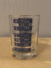 4 oz. Bar Kitchen PROFESSIONAL MEASURING GLASS Tempered Jigger Shot Multi Tool