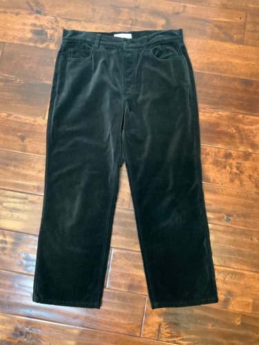 The Great Black 100% Cotton Velvet Straight Leg Pants, Size 27