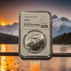 🔥1999  American Silver Eagle * NGC MS69 * 1 oz .999 fine Silver.