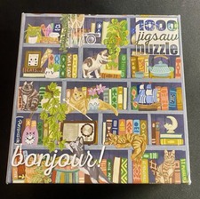 Bonjour Cats 1000 Piece Jigsaw Puzzle Multicolor