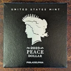 OGP Box and COA Only for 2023 Uncirculated Peace Silver Dollar --- No Coin