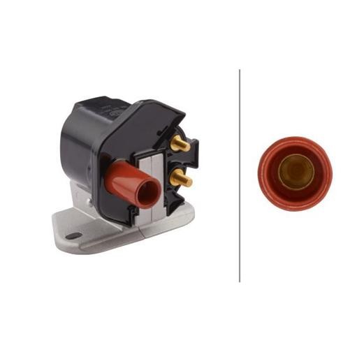 HELLA 5DA 358 000-911 Ignition Coil - 12V - 2-pin connector - Bolted