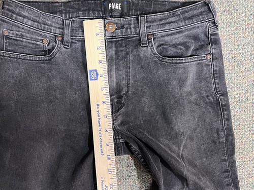 Paige Lennox Jeans Men's 31x31 Gray Slim Straight Pants 5 Pocket Stretch Casual - Picture 10 of 16