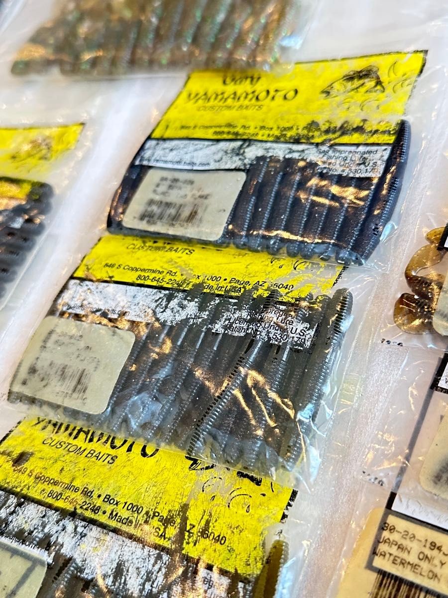 J. Gary Yamamoto Worm Set, including Grubs, Yamasenko, Twin Tail Grubs, Jumbo - Image 8