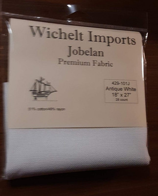 Wichelt Premium JOBELAN Fabric for Cross Stitch Antique White 28Ct 18'' X 27'' ?