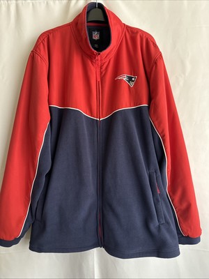NFL New England Patriots Fleece Lined Zip-up Jacket Men G-III XXL