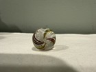 Antique 3/4in Handmade White Red Green Yellow Swirl Marble — photo 4