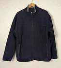 Marks And Spencer Blue Harbour Navy Zip Up Fleece Jacket Medium