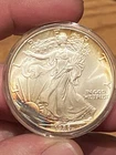 1986 American Silver Eagle 1 Troy Oz .999 Silver ~ First Year ~ Sun Toned Beauty
