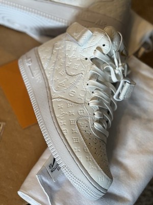 Louis Vuitton Nike Air Force 1 Mid White Sz 8.5 DS Complete Virgil LV AF1