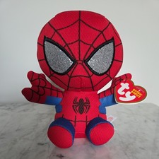 Ty Beanie Baby - Spider-Man Spiderman (Marvel) Soft Plushy Version NEW MWMTs