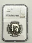 1964 Kennedy Half Dollar 50C NGC PF66 Proof Silver Coin