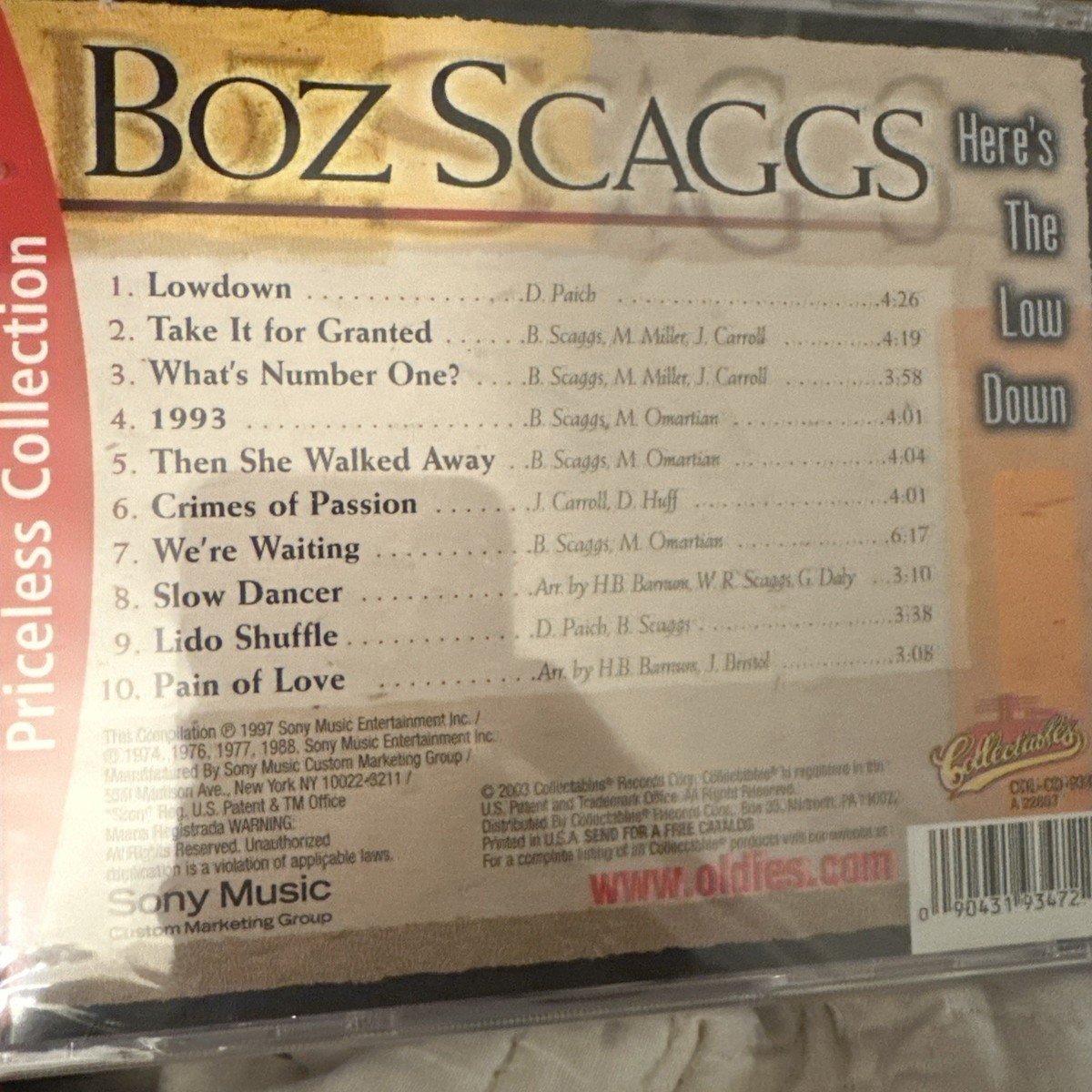 Here's the Lowdown by Boz Scaggs (CD, 2003) 90431934722| eBay