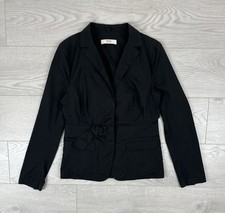 Prada Milano Vintage 00s Womens Black Blazer Jacket Womens 46 SIze