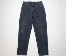 Vtg 80s 90s Levis 545 Mens 33x32 Distressed Loose Fit Denim Jeans Dark Blue USA
