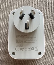 Tessan Power Adapter Australia/New Zealand USB C Travel Gray/White Plug In