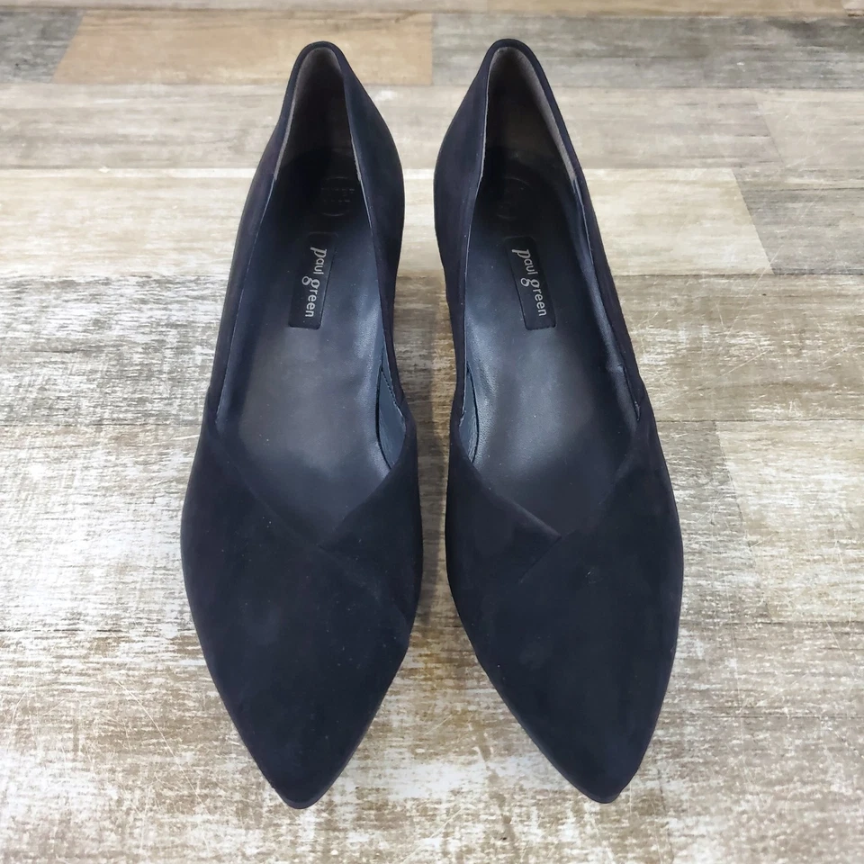 Paul Green Rendi 女式高跟鞋 6 码(英国 3.5 码)方跟尖头黑色 — 第 4/4 张图片