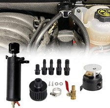 Billet 2 Port Aluminum 750ml Baffled Oil Catch Can Reservoir Tank With Filter Billet 2 Port Aluminum 750ml Baffled Oil Catch Can Reservoir Tank With Filter