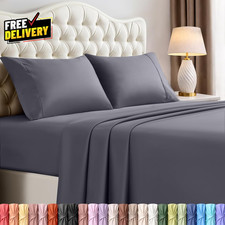 Queen Size Sheet Set 4 Piece Bed Sheets Soft ...