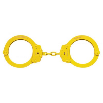 Peerless Model 752C Oversized Chain-Linked Colored Handcuffs & Keys, Yellow