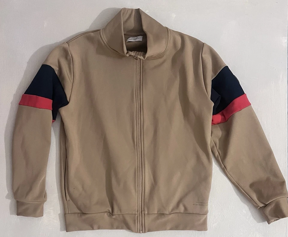 Saturdays NYC Chándal Hombre’s S Chaqueta y Pantalones Beige Logo $290 Foto 2 de 4