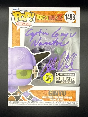Dale D. Kelly narrator Signed Ginyu Funko Pop 1493 Dragon Ball Z  W/Inscription