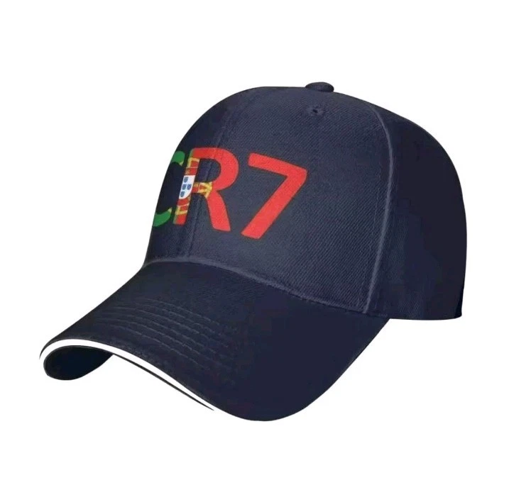 Cristiano Ronaldo CR7 Baseball Caps Hip Hop Cap Unisex Adjustable Navy Blue