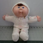 Vintage Cabbage Patch Kids 1988 Preemie Doll O.A.A Mattel Blue Eyes Dimple READ