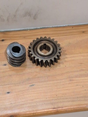 MTD snowblower 22 tooth worm gear, steel gear set, 3.10