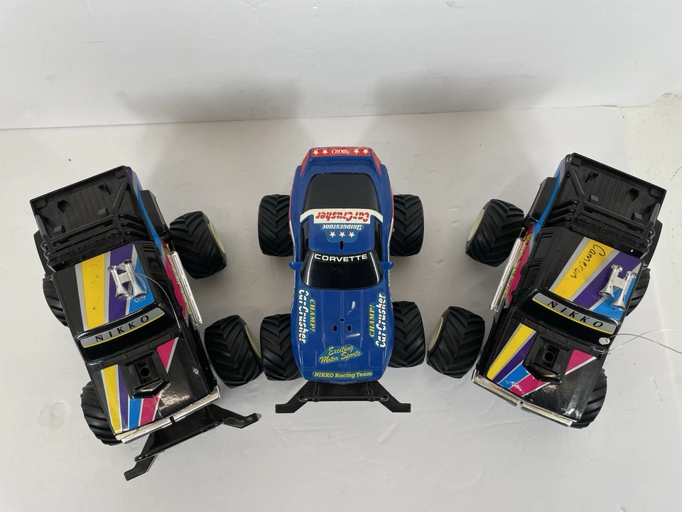 FOR PARTS No Remote Untested Nikko Brutus Car Crusher Truck Lot RC 49mhz - Image 2 of 4