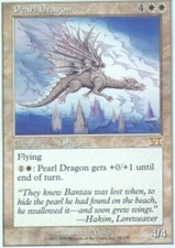 Pearl Dragon ~ Moderately Played 6th Edition Sixth MTG Magic UltimateMTG White C