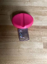 New Pink  Magnetic Sewing Pincushion With 25 Plastic Head Pins With Drawer 