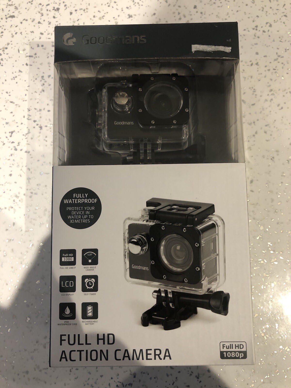 Goodmans Full HD 1080p Action Camera Ee2233bmfob1 OL 104242 for sale