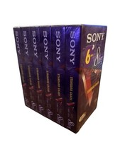 6 Pack NEW Sony Blank VHS Video Tapes 8 hrs Standard Grade T-160 VF 327m SEALED