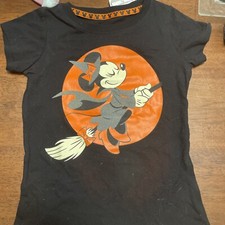 Disney Halloween Family Tees Glow In The Dark Minnie Mouse Witch sz 4/5 girls