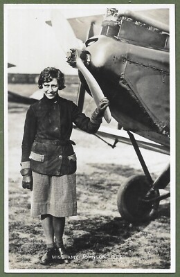 Miss Amy Johnson C.B.E. Hervorragende echte fotografische Postkarte von Raphael Tuck um 1930