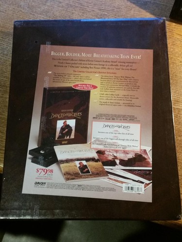 Dances With Wolves 1994 Limited Collectors Edition VHS Memorabilia Set - Sealed - Picture 2 of 4