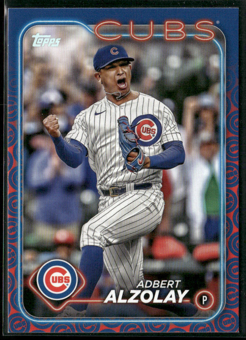 2024 Topps #129 Adbert Alzolay Team Color Border Variation